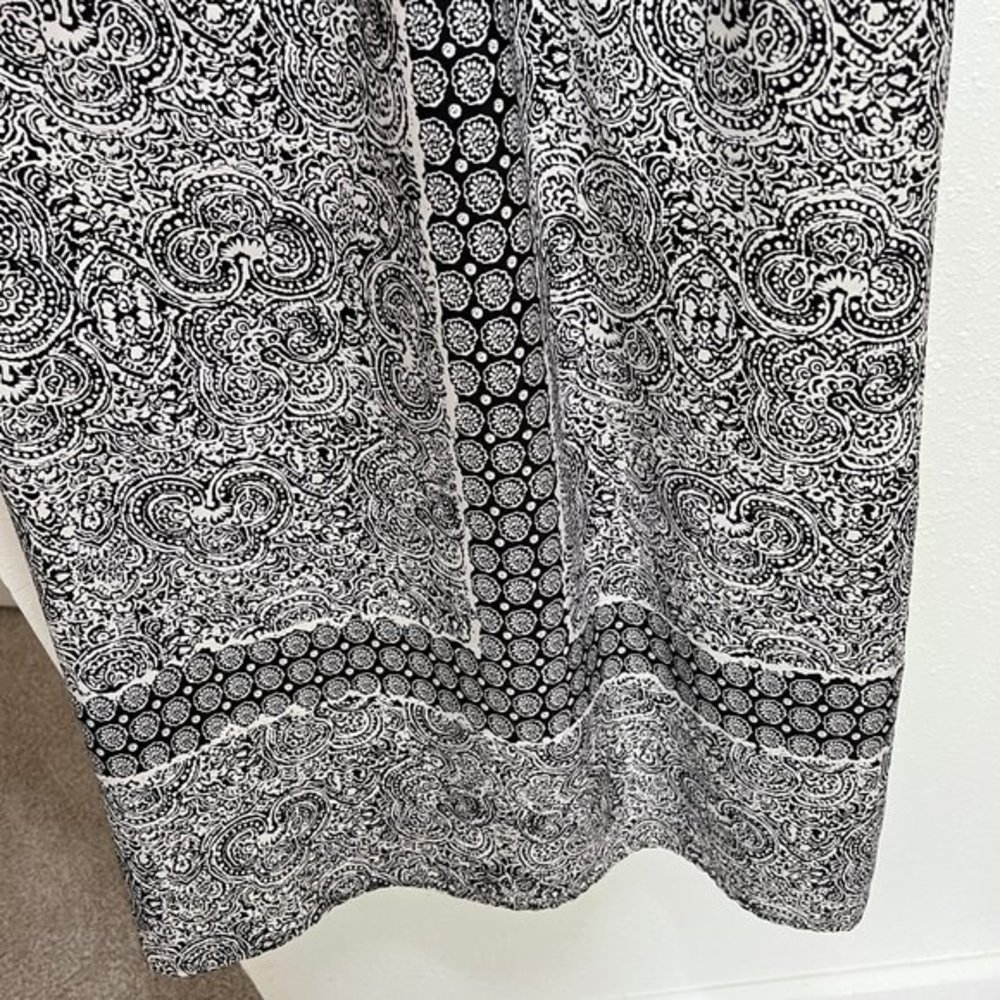 LOFT PETITE Black & White Printed Maxidress - Picture 5 of 8